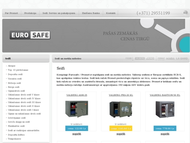 Eurosafe veikals, Razzhigaev & Company, SIA